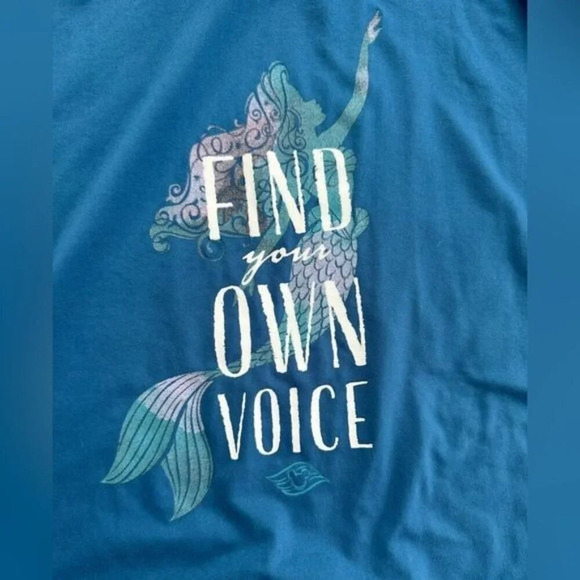 Disney Little Mermaid PJs Tank & Shorts Cruise Line Exclusive DCL L/XL Blue - Picture 8 of 9